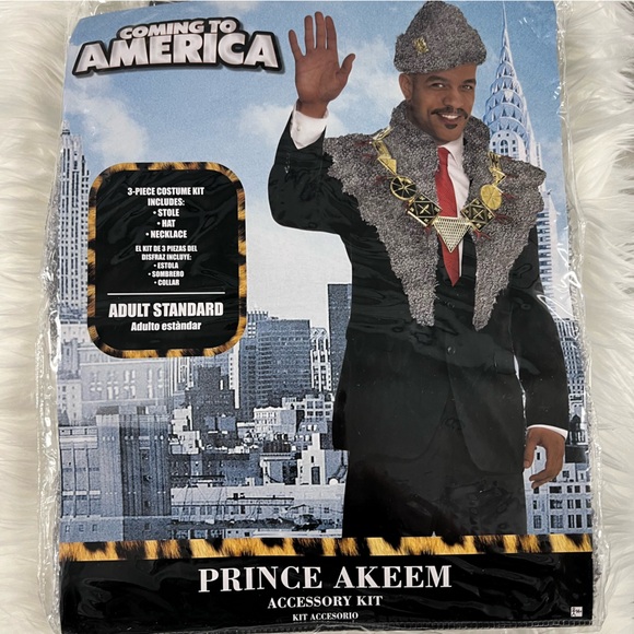 Coming to America Prince Akeem Costume accessory Kit NEW Halloween Eddie Murphy - Picture 1 of 8